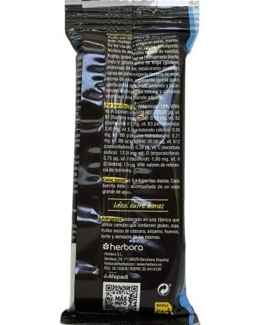 BARRA MAXI SACIANTE SNACKIS HERBORA SABOR CHOCOLATE COM LEITE