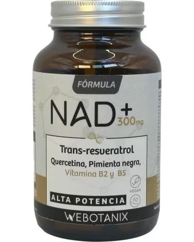 WEBOTANIX NAD+ 300MG COM TRANS-RESVERATROL, 60 CÁPSULAS