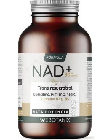 WEBOTANIX NAD+ 300MG COM TRANS-RESVERATROL, 60 CÁPSULAS