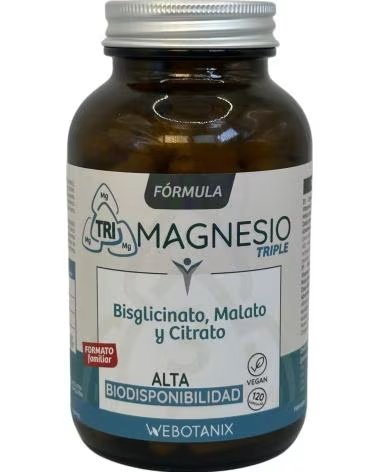 WEBOTANIX FORMULA TRIPLO MAGNESIO BISGLICINATO MALATO CITRATO 120 CAPSULE