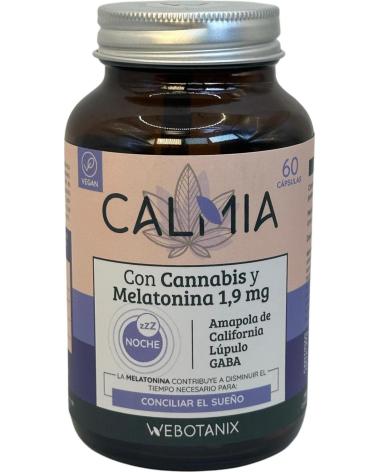 WEBOTANIX CALMIA NOCHE - SUPLEMENTO CON MELATONINA 1,9 MG 60 CÁPSULAS
