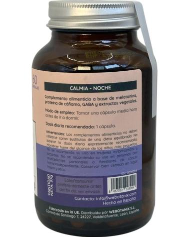 WEBOTANIX CALMIA NOCHE - SUPLEMENTO CON MELATONINA 1,9 MG 60 CÁPSULAS