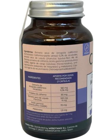WEBOTANIX CALMIA NOCHE - SUPLEMENTO CON MELATONINA 1,9 MG 60 CÁPSULAS