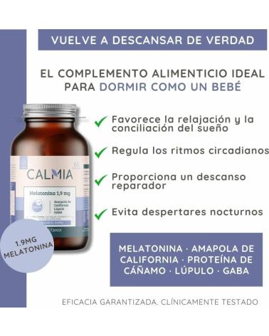 WEBOTANIX CALMIA NOCHE - SUPLEMENTO CON MELATONINA 1,9 MG 60 CÁPSULAS