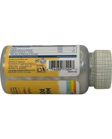 SOLARAY MAGNÉSIUM POTASSIUM EN CITRATE AVEC TAURINE ET B6 - 60 GÉLULES VÉGÉTALES
