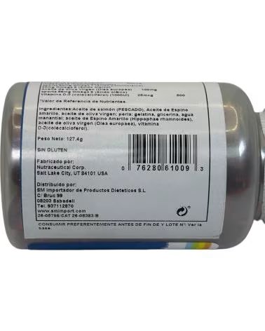 SOLARAY SUPER OMEGA 3-7-9, COMPLÉMENT D´ACIDES GRAS AVEC VITAMINE D3 ET HUILE DE SAUMON, 120 PERLES