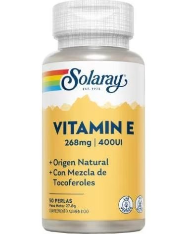 SOLARAY VITAMINA E 268MG 400UI, 50 PEROLAS