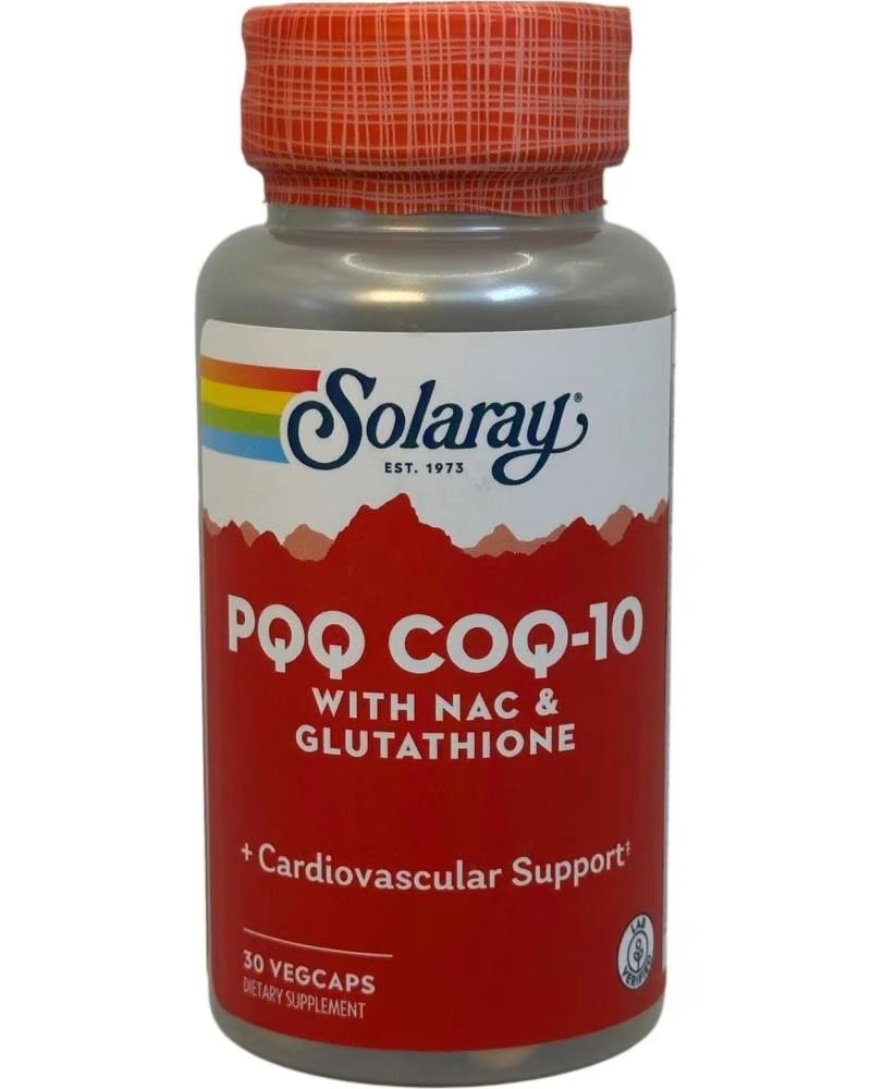 SOLARAY PQQ COQ10 CON GLUTATHION Y NAC - 30 CÁPSULAS VEGETALES