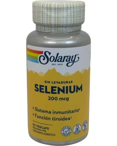 SOLARAY SELÉNIO 200MCG - 90 CÁPSULAS VEGETAIS