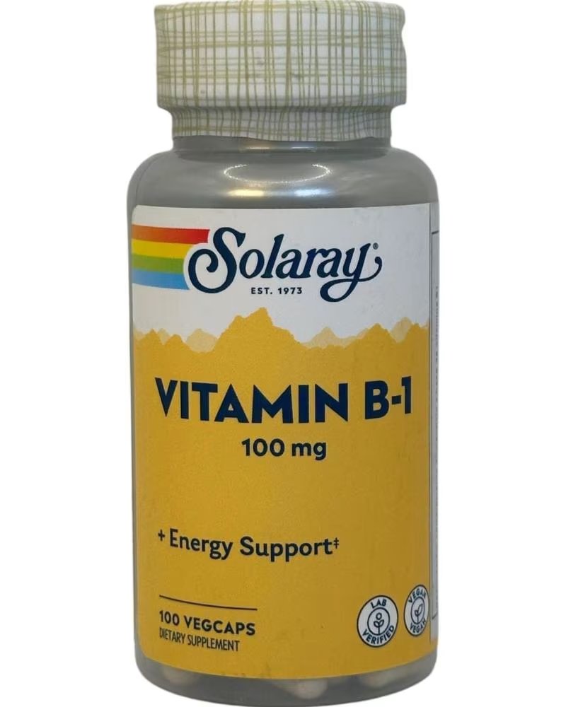 SOLARAY VITAMIN B1 THIAMIN MONONITRAT 100MG - 100 KAPSELN