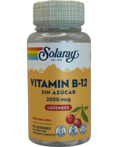 SOLARAY VITAMINA B12 2000MCG SUBLINGUAL 90 COMPRIMIDOS