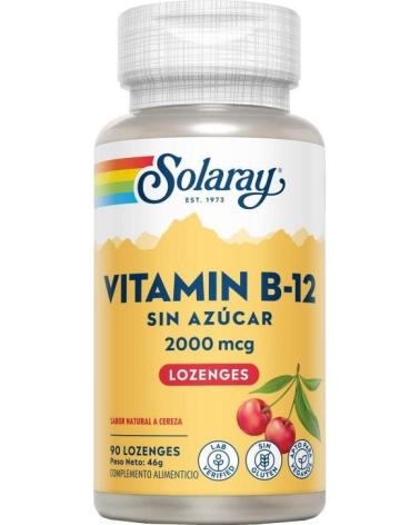 SOLARAY VITAMINA B12 2000MCG SUBLINGUAL 90 COMPRIMIDOS