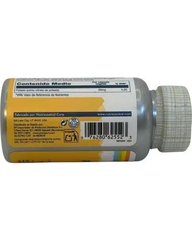 SOLARAY CITRATO DE POTÁSSIO 99MG - 60 CÁPSULAS VEGETAIS