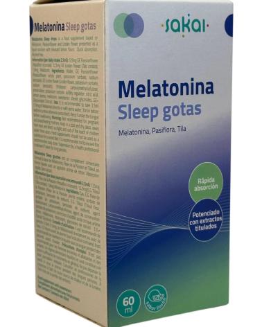 SAKAI MELATONINA SLEEP GOTAS CON PASIFLORA Y TILA 60ML