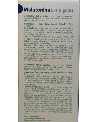 SAKAI MELATONINA EXTRA GOTAS 1,95 MG 60 ML