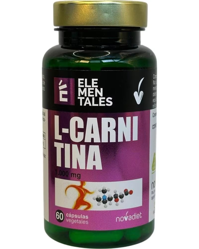NOVADIET L-CARNITINA 1000 MG, 60 CÁPSULAS VEGETAIS, SÉRIE ELEMENTALES
