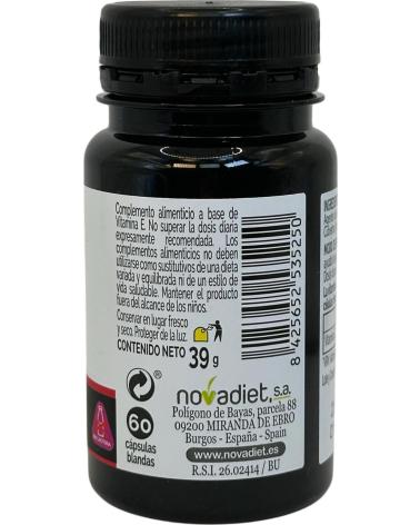 NOVADIET VITAMINA E 268MG 400UI - 60 PERLAS
