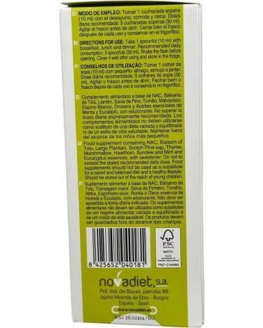 LLANTEDIET RESPIR SIRUP NOVADIET 250 ML