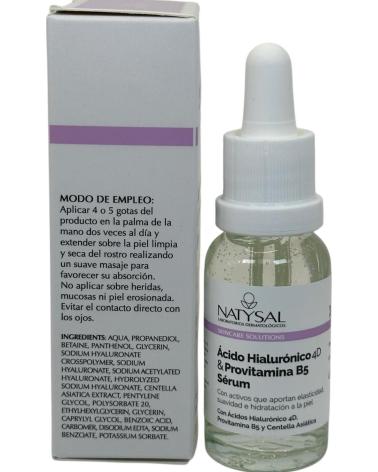 NATYSAL SÉRUM ÁCIDO HIALURÓNICO 4D Y PROVITAMINA B5 20ML