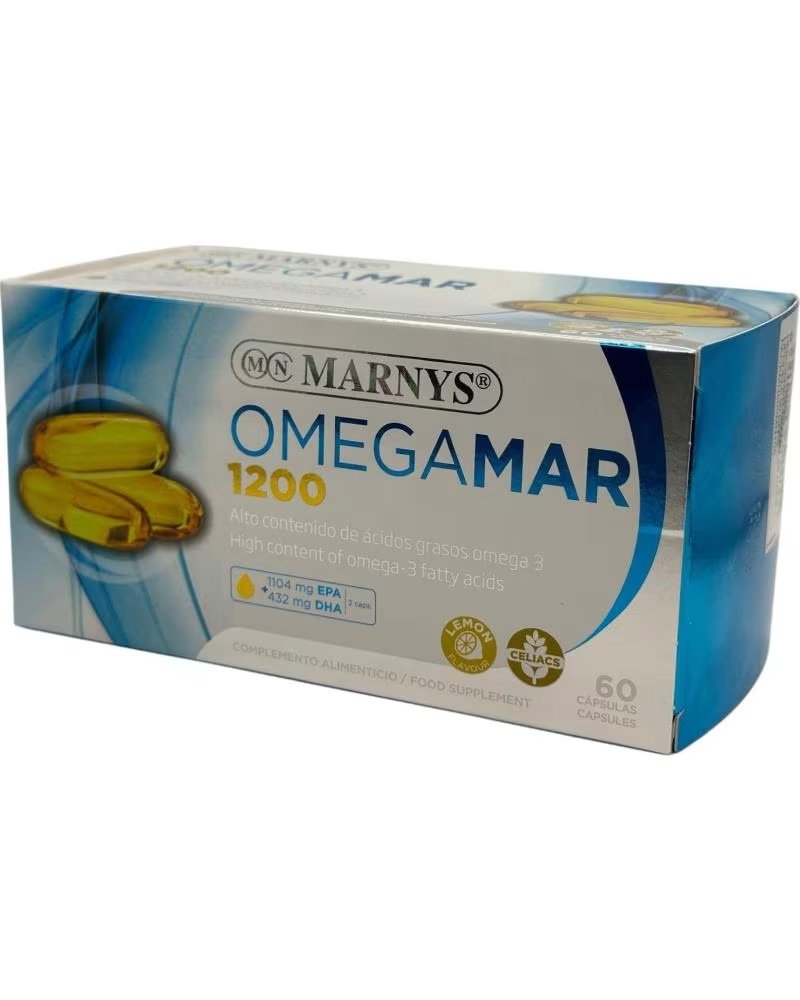 MARNYS OMEGAMAR 1200MG COMPLÉMENT ALIMENTAIRE OMÉGA 3, 60 PERLES