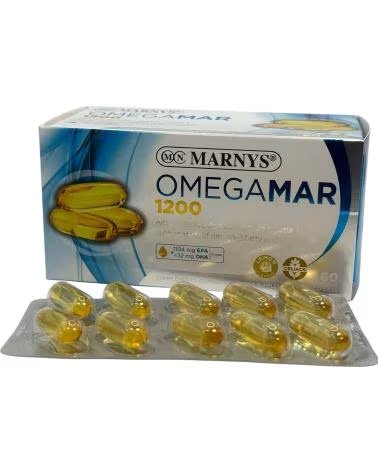 MARNYS OMEGAMAR 1200MG COMPLÉMENT ALIMENTAIRE OMÉGA 3, 60 PERLES