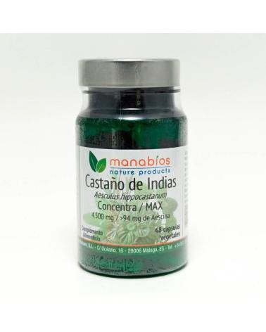 MANABIOS CASTAÑO DE INDIAS MAX CONCENTRA 500MG, 48 CÁPSULAS