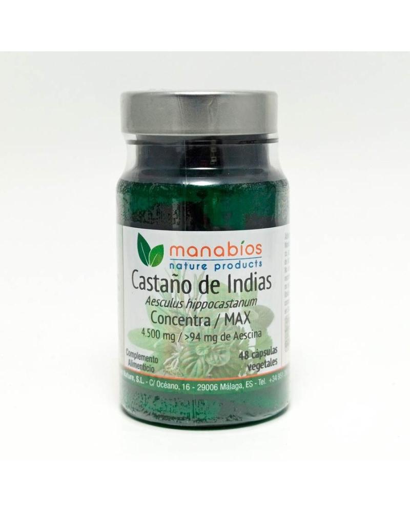 MANABIOS CASTAÑO DE INDIAS MAX CONCENTRA 500MG, 48 CÁPSULAS