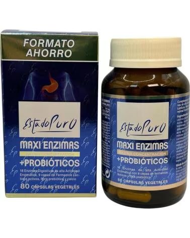 TONGIL MAXI ENZIMAS COM PROBIÓTICOS 80 CÁPSULAS ESTADO PURO