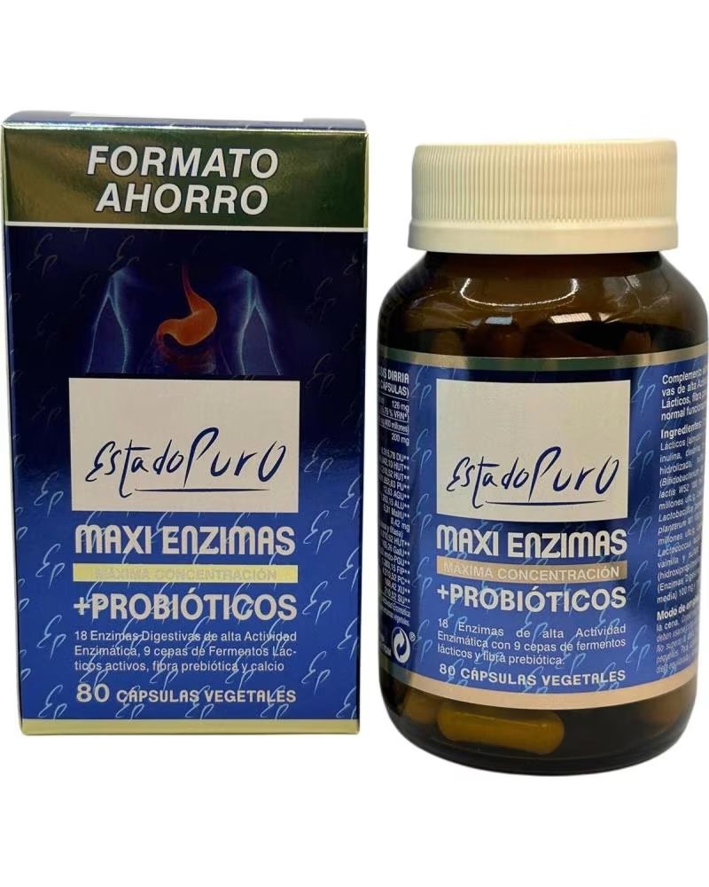 TONGIL MAXI ENZIMAS COM PROBIÓTICOS 80 CÁPSULAS ESTADO PURO