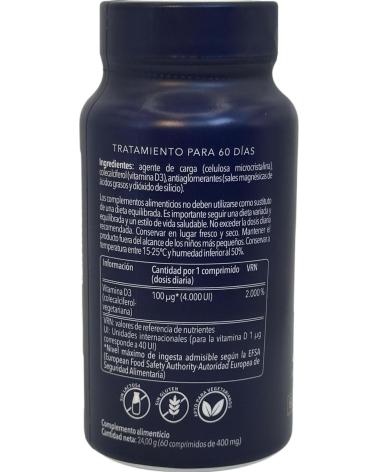 HERBORA VITAMINA D3 4000UI, 60 COMPRIMIDOS