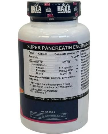 HAYA LABS SUPER PANCREATIN COMPLEX 100 CÁPSULAS