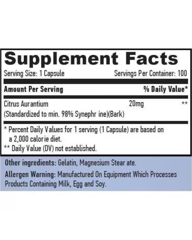 HAYA LABS SYNÉPHRINE 20MG - SUPPLÉMENT 100 GÉLULES