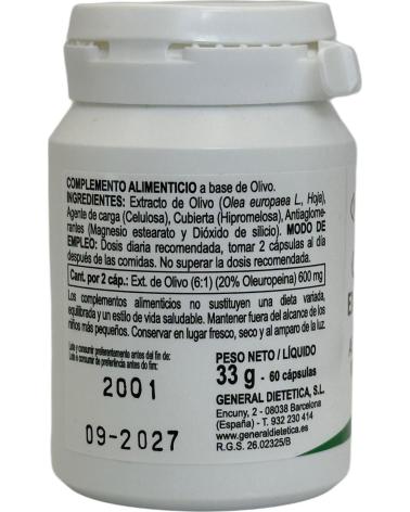 INTEGRALIA EXTRACTO SECO DE OLIVO, 60 COMPRIMIDOS