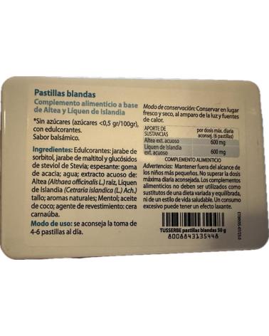 ESI TUSSERBE PASTILLAS BLANDAS PARA LA GARGANTA 50G