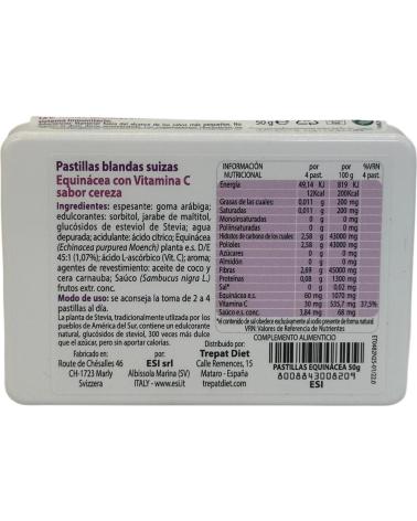 ESI ECHINAID PASTILLAS BLANDAS CON EQUINÁCEA Y VITAMINA C 50G