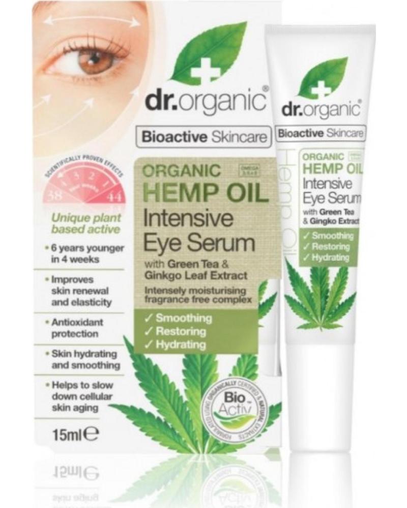 DOCTOR ORGANIC DR SERUM CONTORNO DE OJOS CON ACEITE DE CÁÑAMO BIOACTIVO