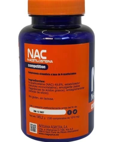 ARTESANIA AGRCOLA N-ACETILCISTEÍNA NAC 600 MG AGRICOLA 120 COMPRIMIDOS