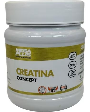 CREATINA MONOHIDRATADA MICRONIZADA MEGAPLUS SÉRIE CONCEPT 500G