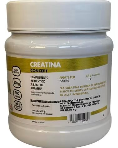 CREATINA MONOHIDRATADA MICRONIZADA MEGAPLUS SÉRIE CONCEPT 500G