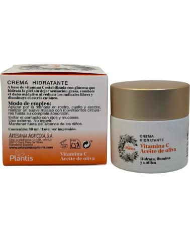 ARTESANIA AGRCOLA AGRICOLA CREMA FACIAL HIDRATANTE VITAMINA C Y ACEITE DE OLIVA
