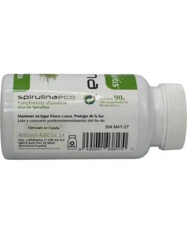 ARTESANIA AGRCOLA AGRICOLA SPIRULINA ECO 180 COMPRIMIDOS