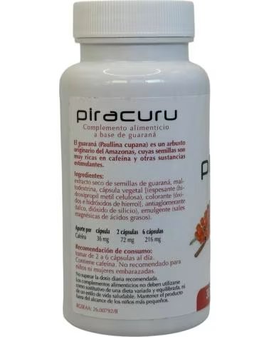 ARTESANIA AGRCOLA AGRICOLA PIRACURU GUARANÁ PAULLINIA CUPANA 60 CÁPSULAS