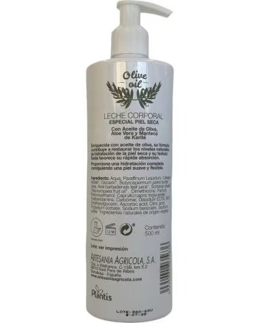 ARTESANIA AGRCOLA AGRICOLA LEITE CORPORAL COM AZEITE DE OLIVA 500ML