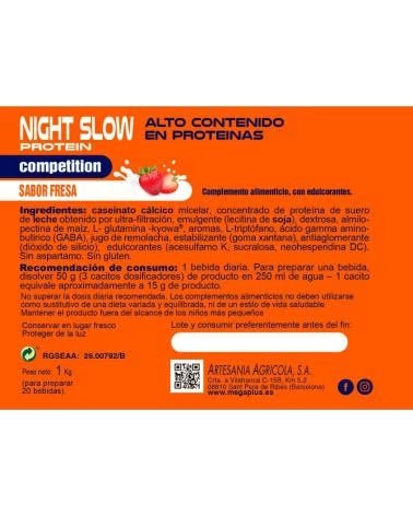 MEGAPLUS NIGHT SLOW PROTÉINE DE CASÉINE À ABSORPTION LENTE