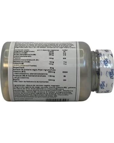 SOLARAY STRESS B MAGNESIO GLYCINATE 60 CÁPSULAS VEGETALES