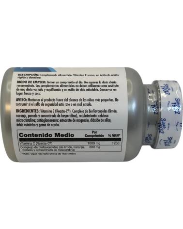 SOLARAY REACTA-C VITAMINA C RETARD 1000 MG, 60 COMPRIMIDOS