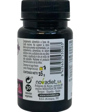 NOVADIET CARDO MARIANO 16000MG, 30 CÁPSULAS, SERIE ELEMENTALES