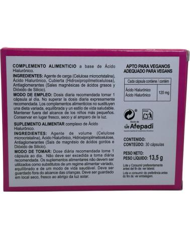 INTEGRALIA ÁCIDO HIALURÓNICO 120MG 30 CÁPSULAS