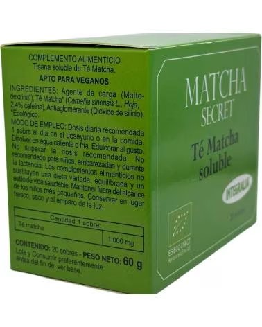 INTEGRALIA MATCHA SECRET CHÁ SOLÚVEL ORGÂNICO - 20 MONODOSES