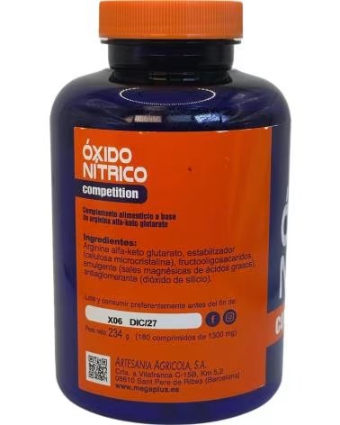 ARTESANIA AGRCOLA OXIDO NITRICO COMPETITION COMPRIMIDOS DE ARGININA ALFA-KETOG